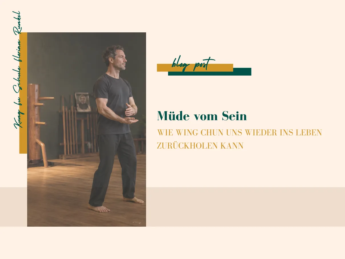 Eine Person bei entspannten Wing Chun Übungen